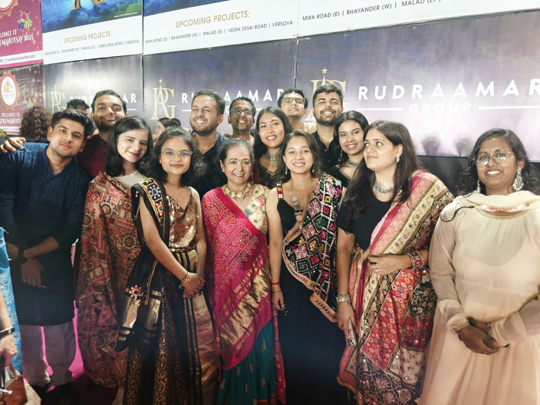 A much-needed breather during Dandiya night — small moments that made the journey memorable